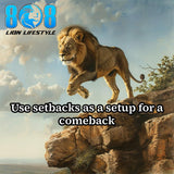 Every setback is a setup for growth. The Comeback Sticker reminds you that resilience rewrites the story. This Setback to comeback quote sticker fuels determination, while the Rise after failure motivational sticker reinforces grit. Step forward with the Bounce back stronger decal and the Turn loss into victory mindset sticker — add to cart now and start your comeback today.