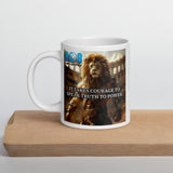 Stand firm and stay empowered with the Truth To Power Mug, crafted for those who refuse to stay silent. This Courageous voice mug fuels bravery, while the Bold truth statement mug inspires authenticity. Rise with conviction using a Speak-up empowerment mug and champion what’s right with a Justice courage coffee mug designed for fearless leaders. Add to cart now.