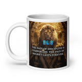 The Pain Mug fuels your drive with every sip, reminding you to choose discipline over regret. This Discipline over regret mug keeps your focus sharp, while the Regret prevention coffee mug boosts daily determination. Elevate your grind with this No excuses motivation mug, crafted to reinforce a Stay committed mindset mug and unstoppable momentum. Add to cart now!