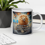 Rise above every challenge with the Oil Of Faith Mug, designed to strengthen your walk with God. This Christian resilience mug fuels your courage, while the Faith energy mug ignites hope. Embrace victory with an Overcoming adversity coffee mug that renews confidence and a Spiritual strength mug crafted for believers who refuse to quit. Add to cart now.