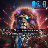 Success isn’t chased—it’s attracted. The Attracting Success Sticker reminds you to become the standard you seek. Inspired by the powerful Become the person you want to attract quote sticker, this bold Success mindset law of attraction sticker pairs with a driven Level up your character motivational decal and empowering Personal growth attracts success quote sticker. Elevate who you are—Add to cart now.