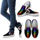 Chakra Splatter Slip Ons