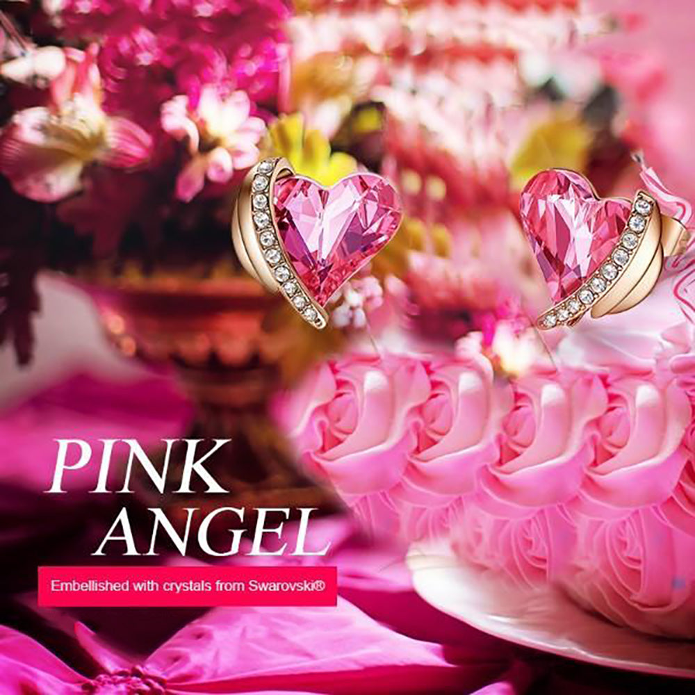 Pink Angel Earrings