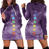 7-Chakra Lotus Hoodie Dress