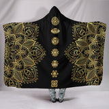 Golden Lotus Hoodie Blanket