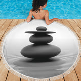 Zen Stones Beach Blanket