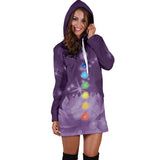 7-Chakra Lotus Hoodie Dress