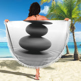 Zen Stones Beach Blanket